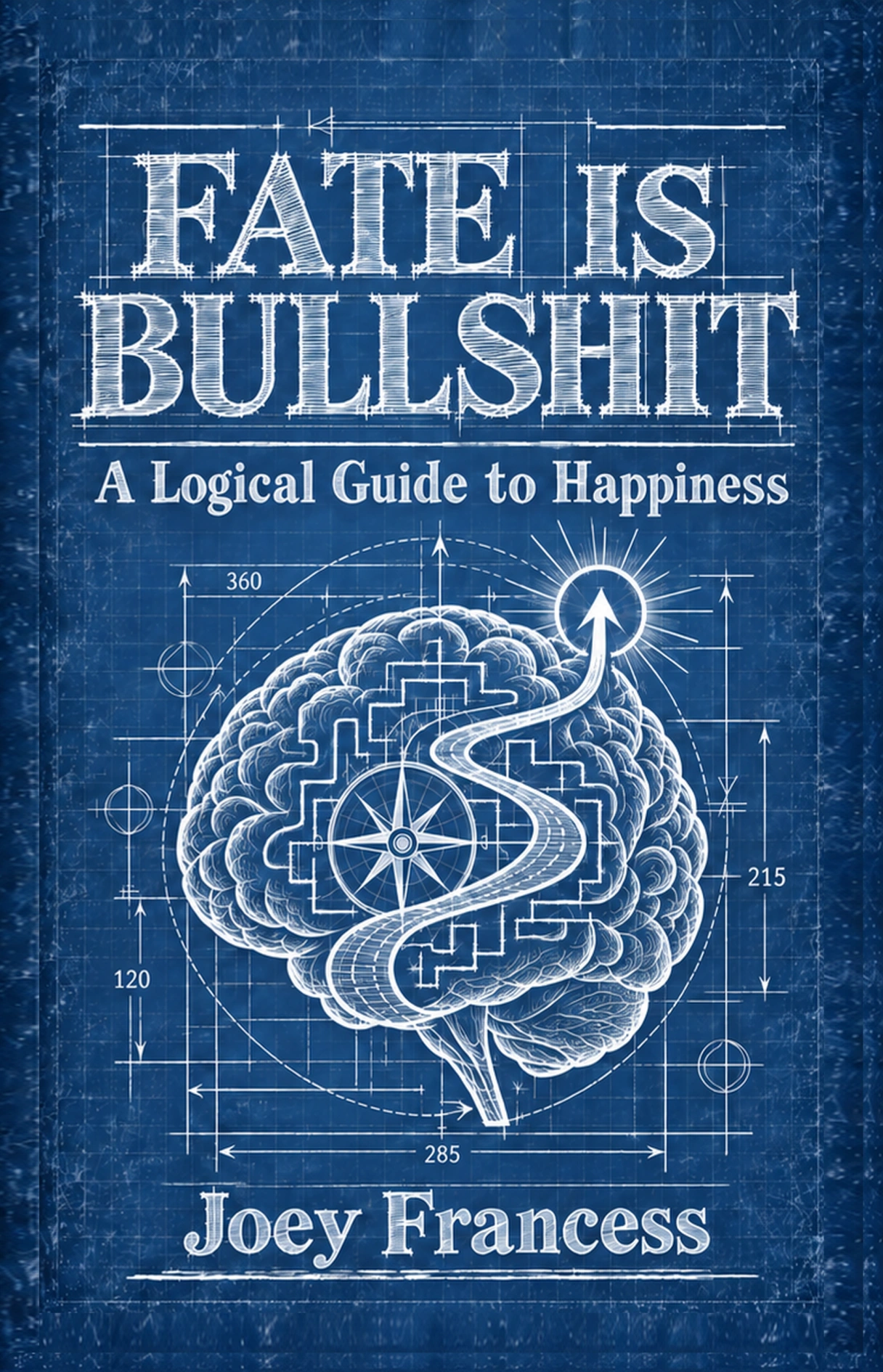 Cover of Fate Is Bullshit: A Logical Guide to Happiness, by Joey Francess